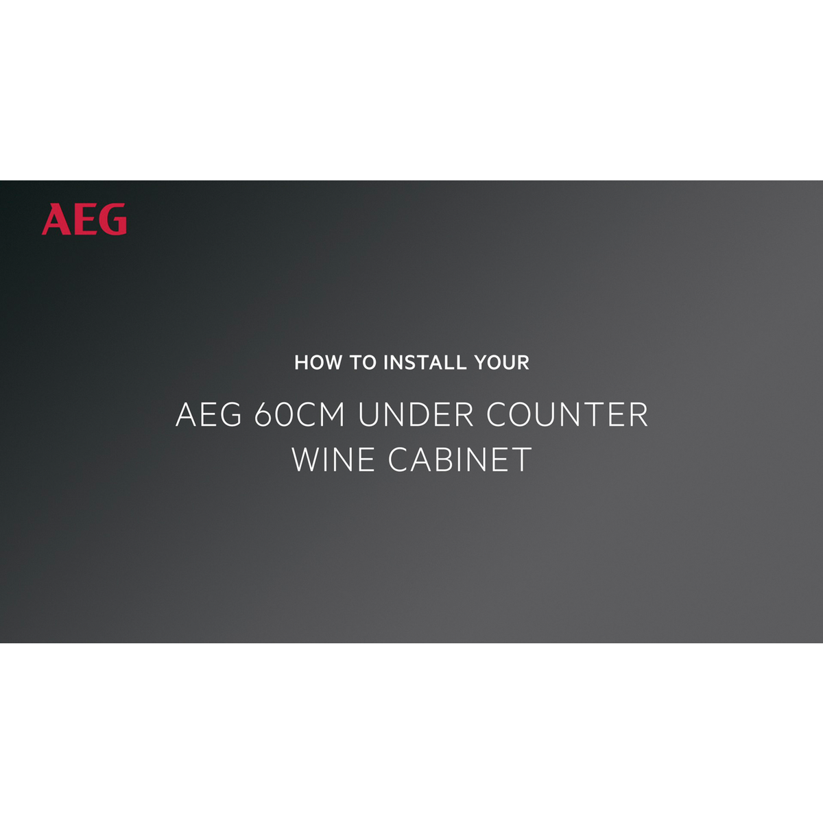 AEG - Įmontuojami vyno šaldytuvai - AWUD040B8B