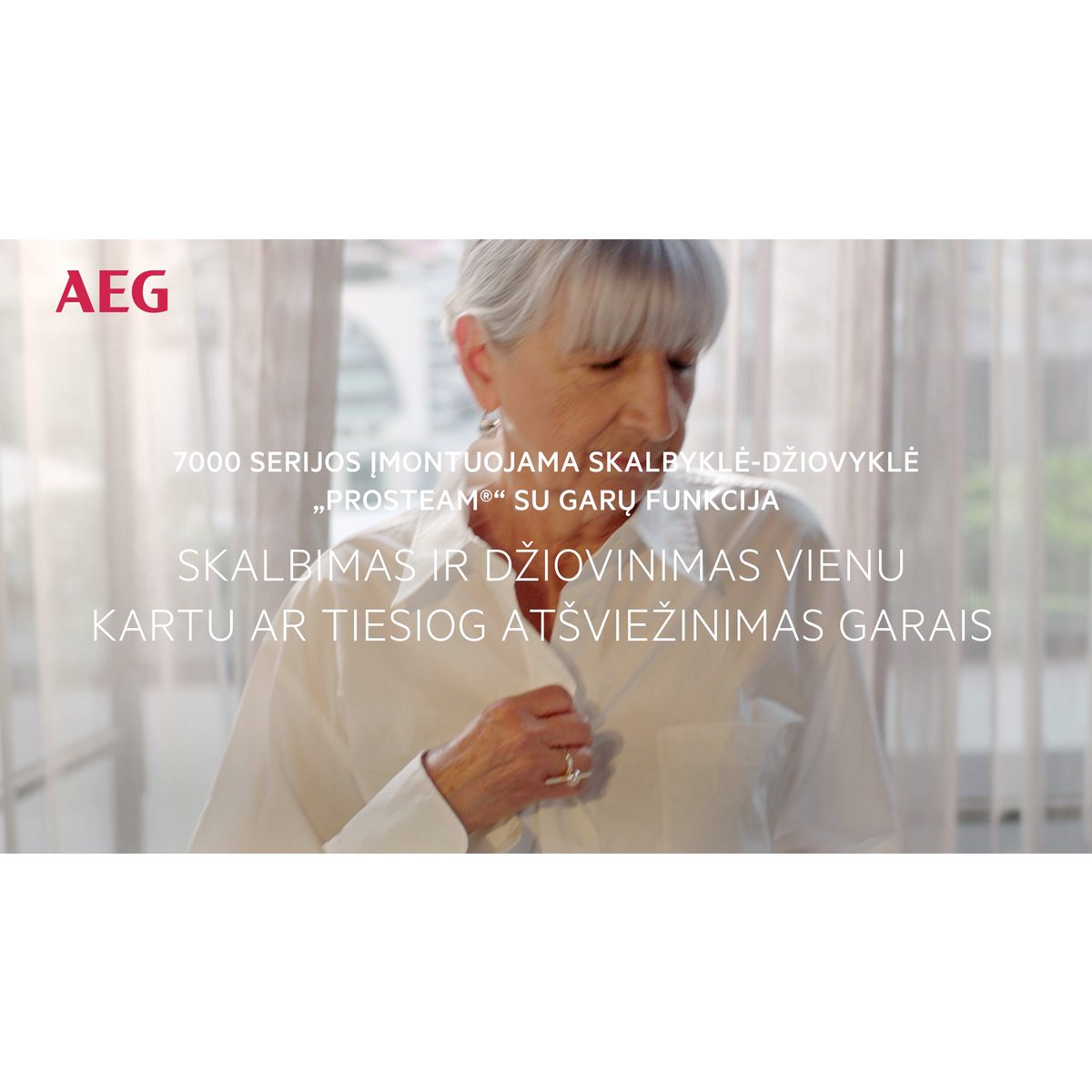 AEG - Laisvai pastatoma skalbyklė su džiovinimu - LWR71944B