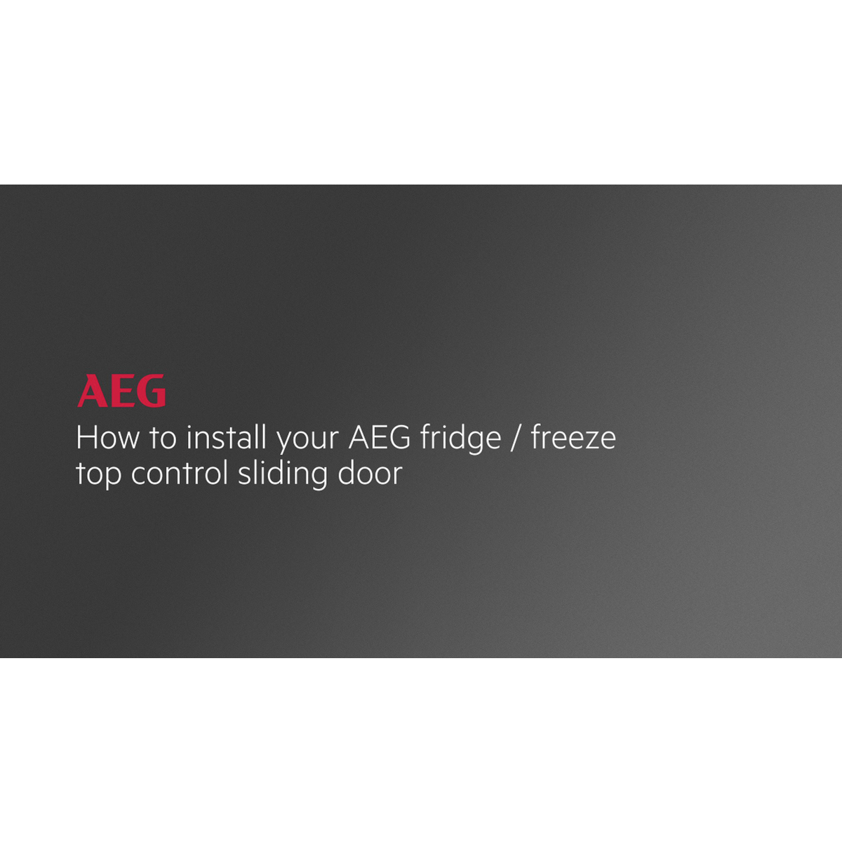 AEG - Montuojamas šaldytuvas su šaldikliu - TSC8M191CS