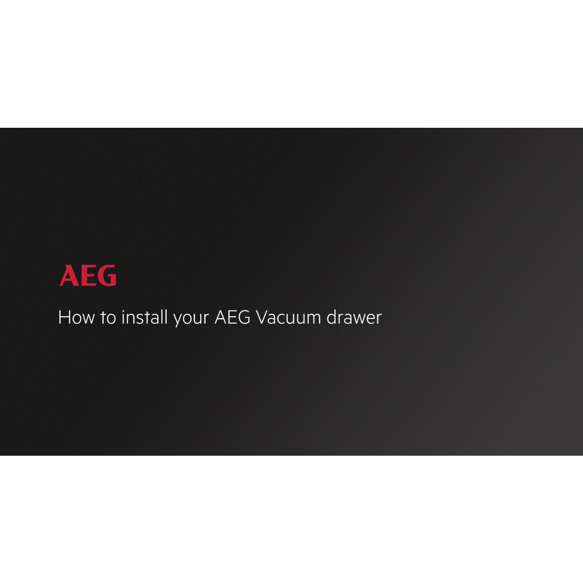 AEG - Integrated Vacuum Sealer - NKV914T