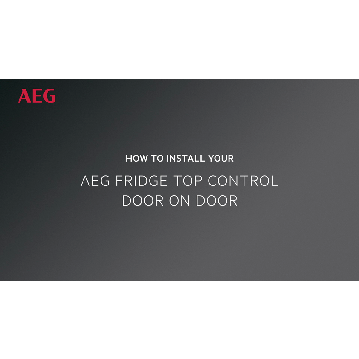AEG - Montuojamas šaldytuvas - TK6DS181EC