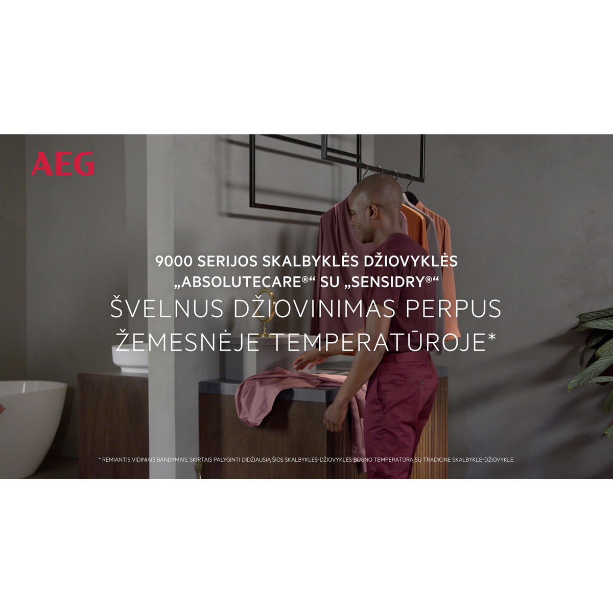 AEG - Laisvai pastatoma skalbyklė su džiovinimu - LWR96944B