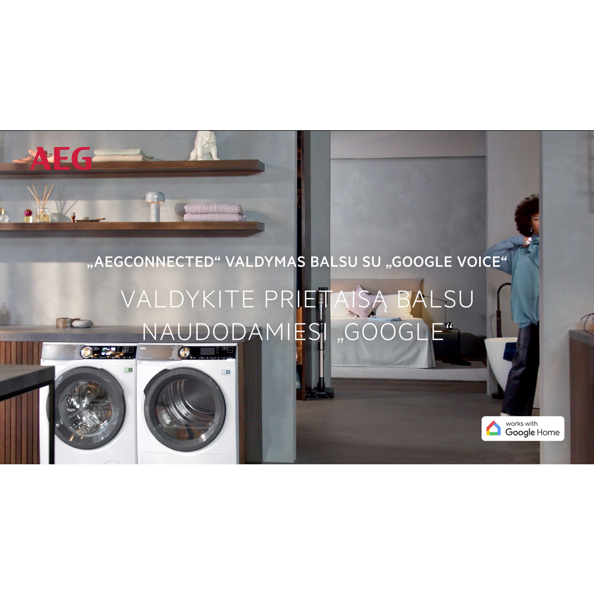 AEG - Laisvai pastatoma skalbyklė su džiovinimu - LWR85165O