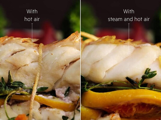 Close-up of a fish dish.
